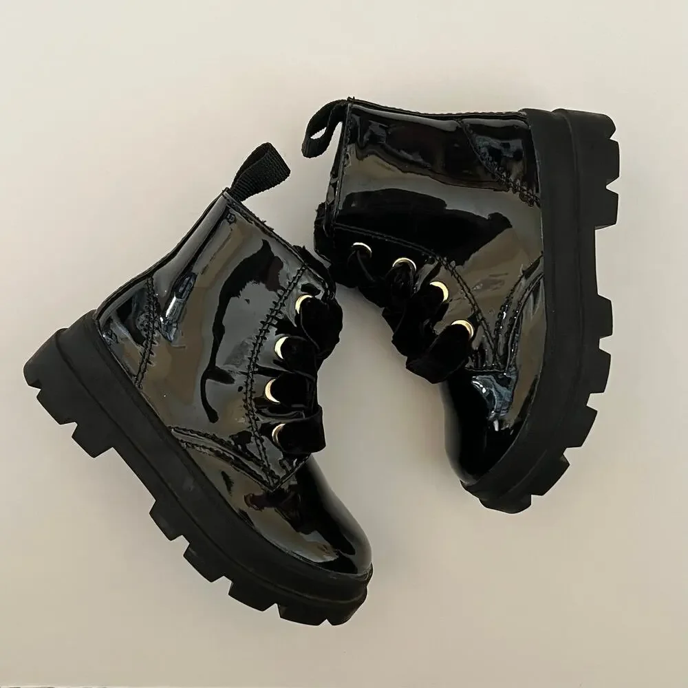 H&M black toddler boots